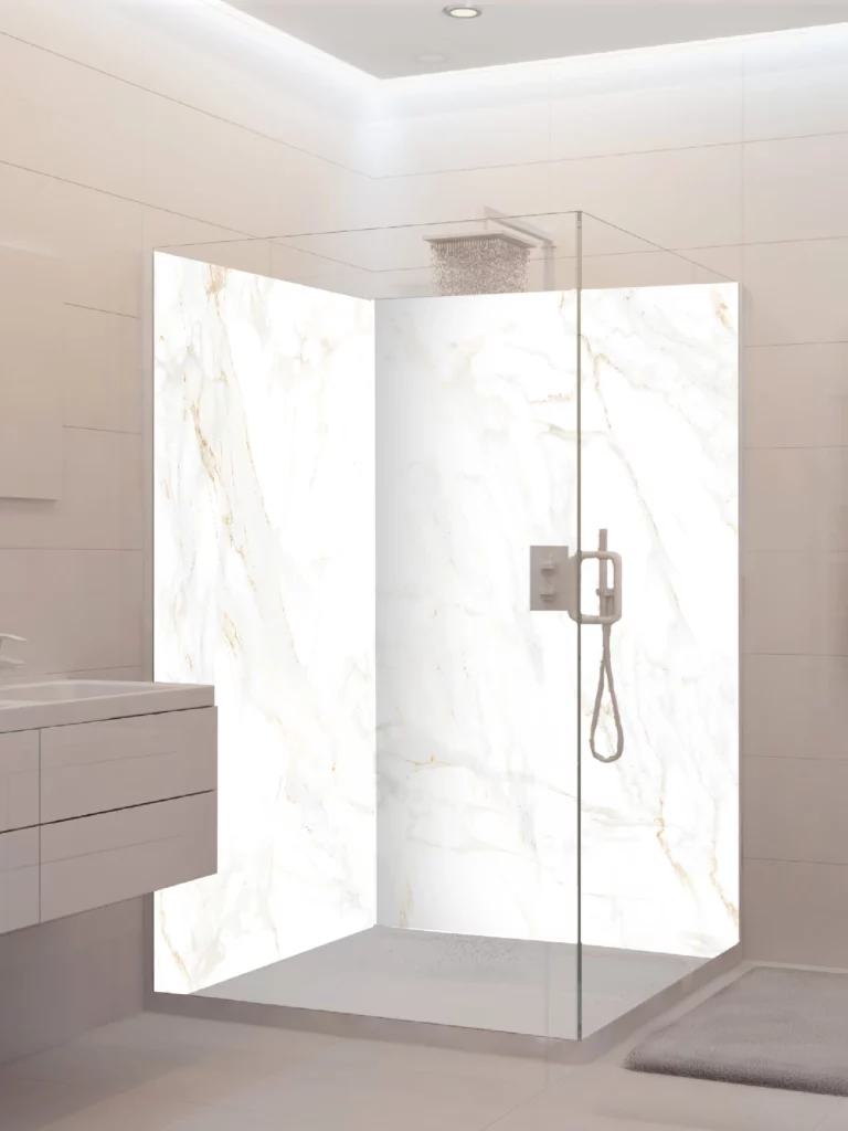 panneau-mural-de-douche-marbre-blanc